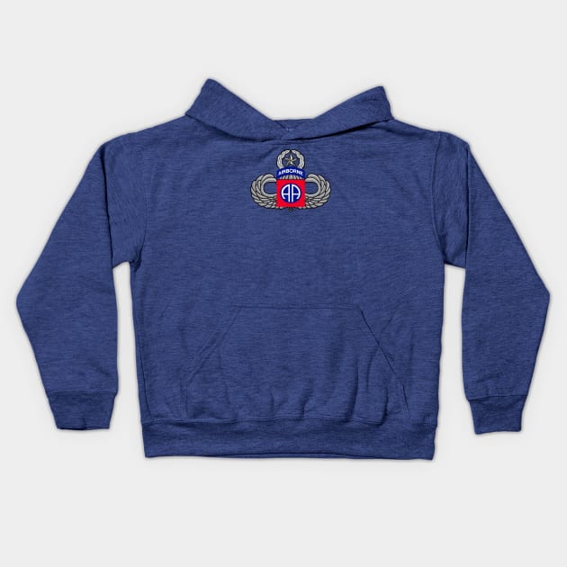 82nd Airborne Jump Master Kids Hoodie by Trent Tides
